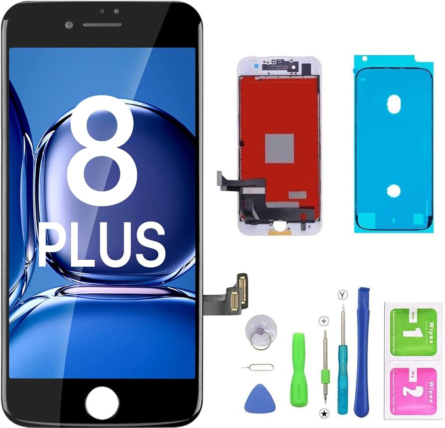 iPhone 8 プラス Amazon.com: for iPhone 8 Plus Screen Replacement Black
